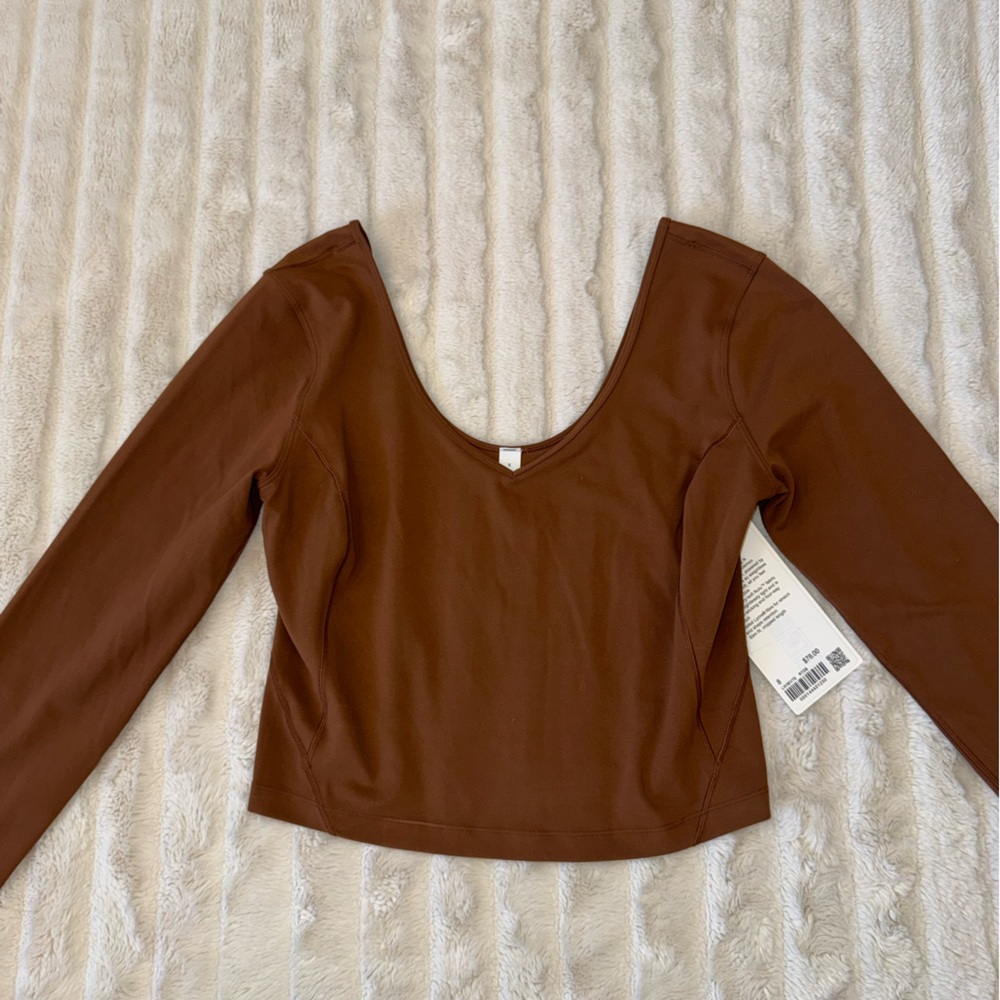 Lululemon NEW align women’s Java brown long sleev… - image 4